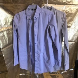 2 button up collard shirts